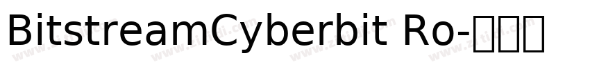 BitstreamCyberbit Ro字体转换